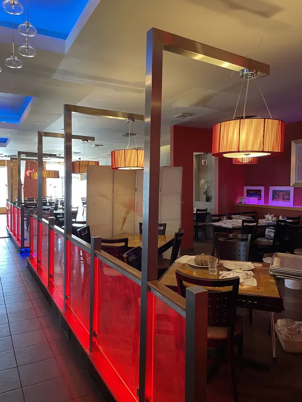 Inside the dining room at Concerto Fusion Cuisine