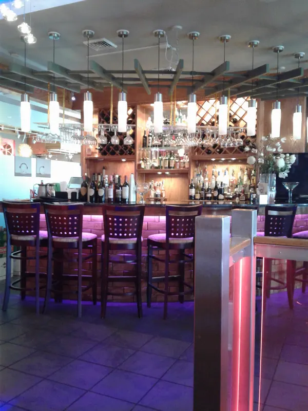 The bar at Concerto Fusion Cuisine