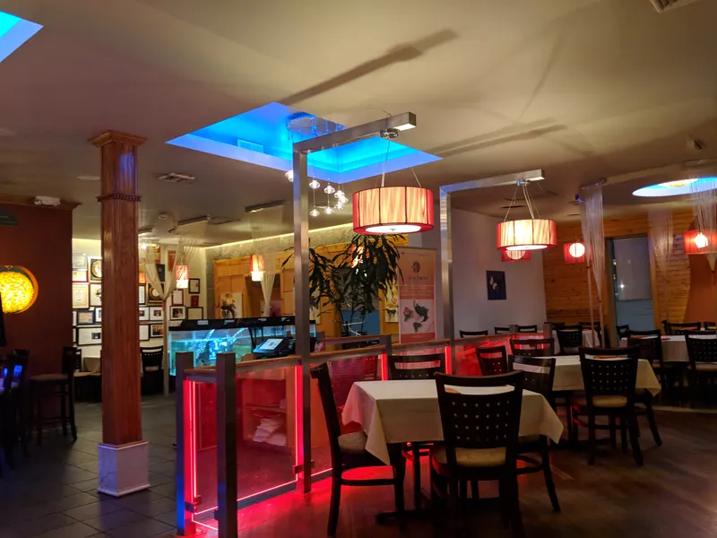 Inside the dining room at Concerto Fusion Cuisine