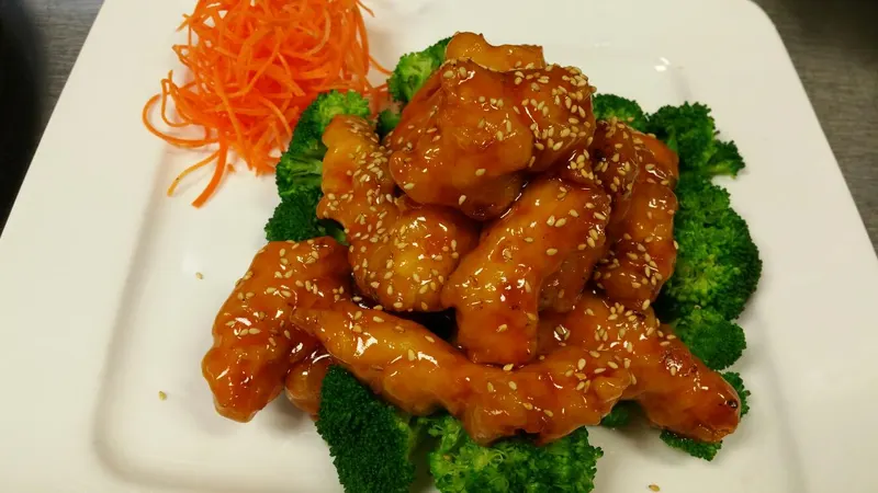 A freshly prepared dish at Concerto Fusion Cuisine