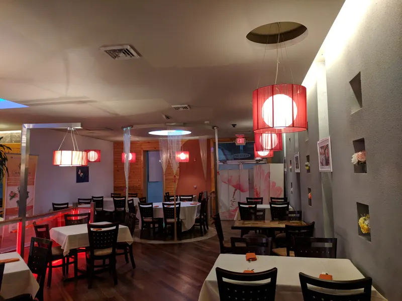Inside the dining room at Concerto Fusion Cuisine