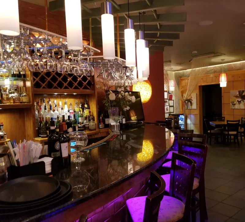 The bar at Concerto Fusion Cuisine