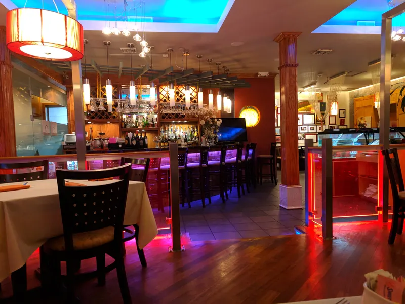 Inside the dining room at Concerto Fusion Cuisine