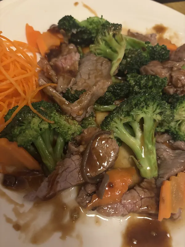 A freshly prepared dish at Concerto Fusion Cuisine