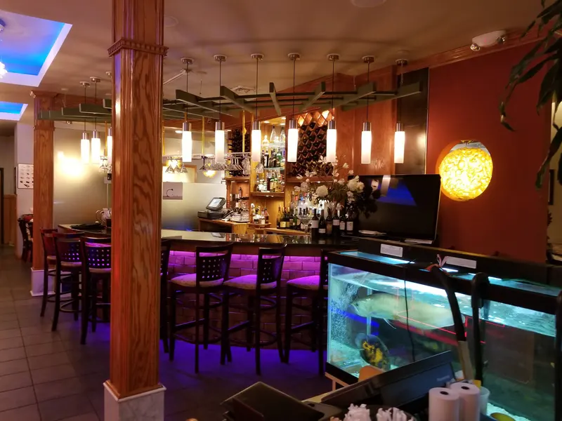 The bar at Concerto Fusion Cuisine