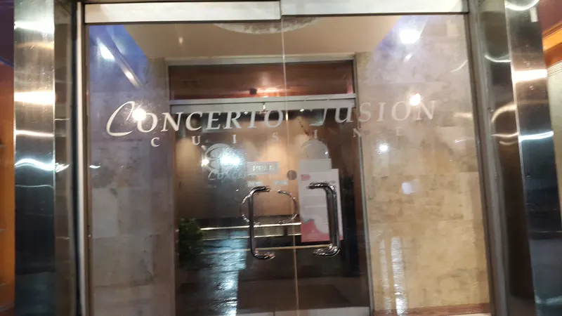 Inside the dining room at Concerto Fusion Cuisine