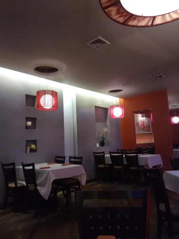 Inside the dining room at Concerto Fusion Cuisine