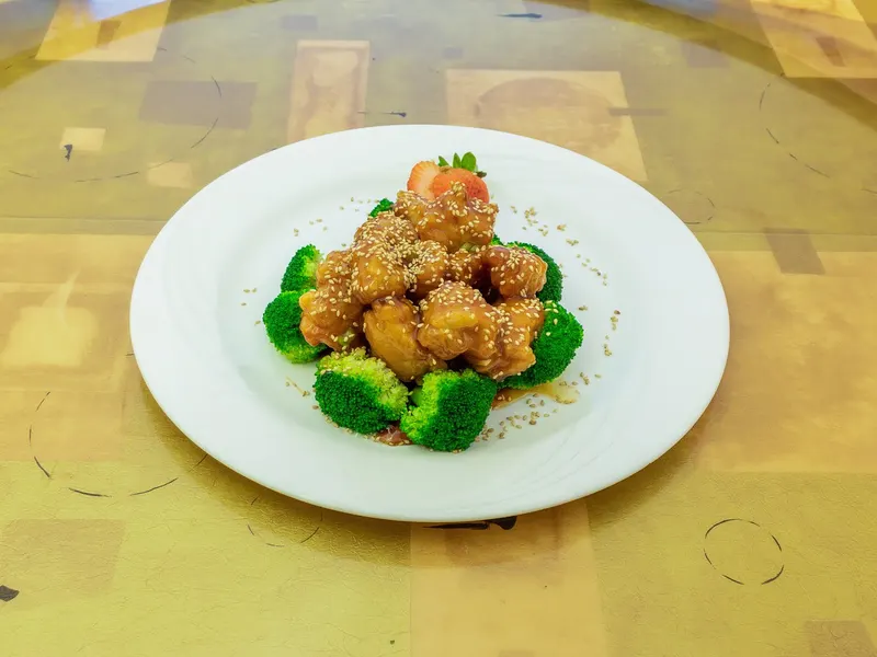 A freshly prepared dish at Concerto Fusion Cuisine