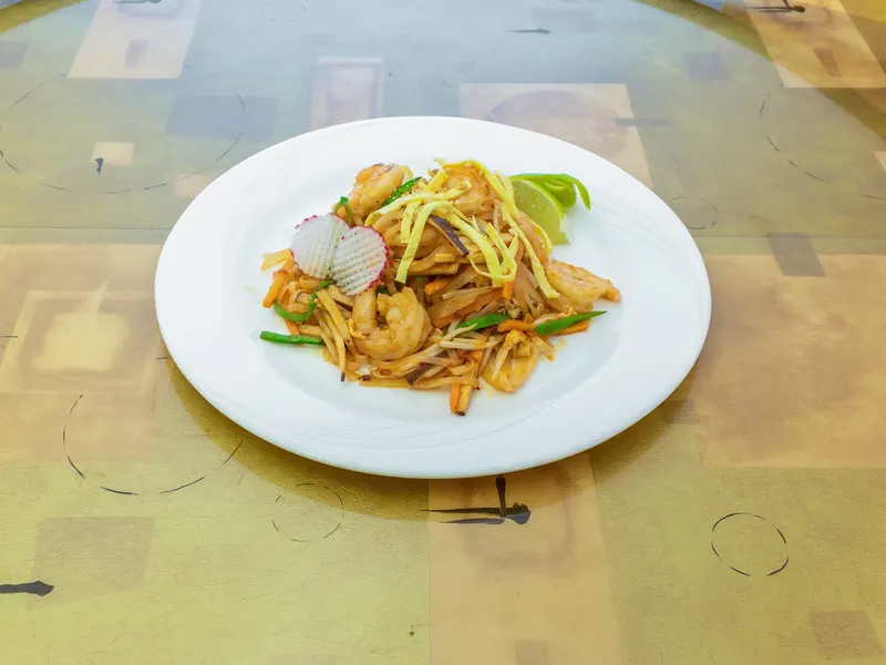 A freshly prepared dish at Concerto Fusion Cuisine