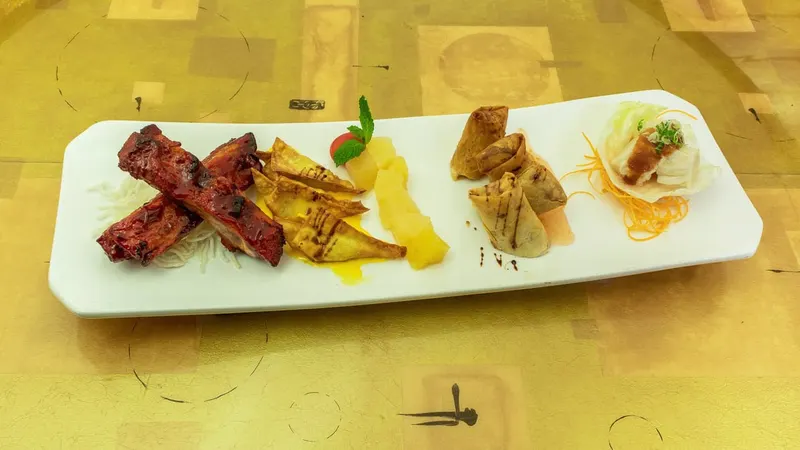 A freshly prepared dish at Concerto Fusion Cuisine
