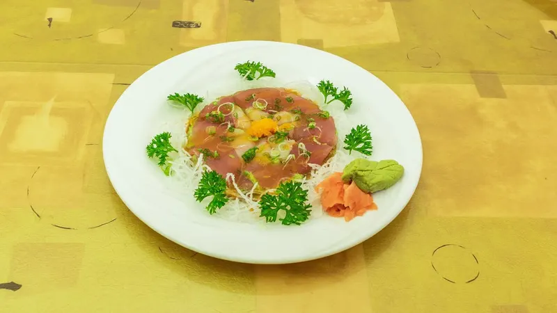 A freshly prepared dish at Concerto Fusion Cuisine