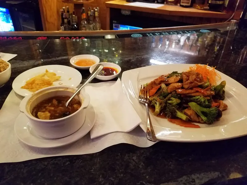 A freshly prepared dish at Concerto Fusion Cuisine