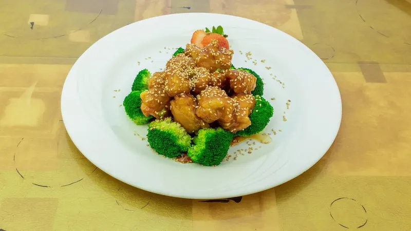 A freshly prepared dish at Concerto Fusion Cuisine
