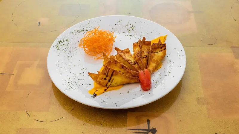 A freshly prepared dish at Concerto Fusion Cuisine