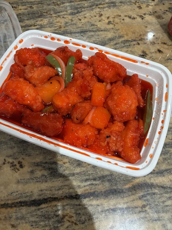A freshly prepared dish at Concerto Fusion Cuisine
